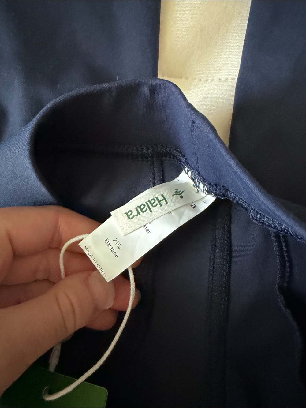 NWT HALARA Navy Wide-Leg Trousers - Picture 3 of 5